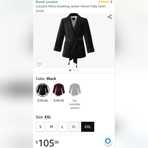 Lucasini Jackets & Coats Mens Smoking Jacket Xxl By Lucasini Poshmark